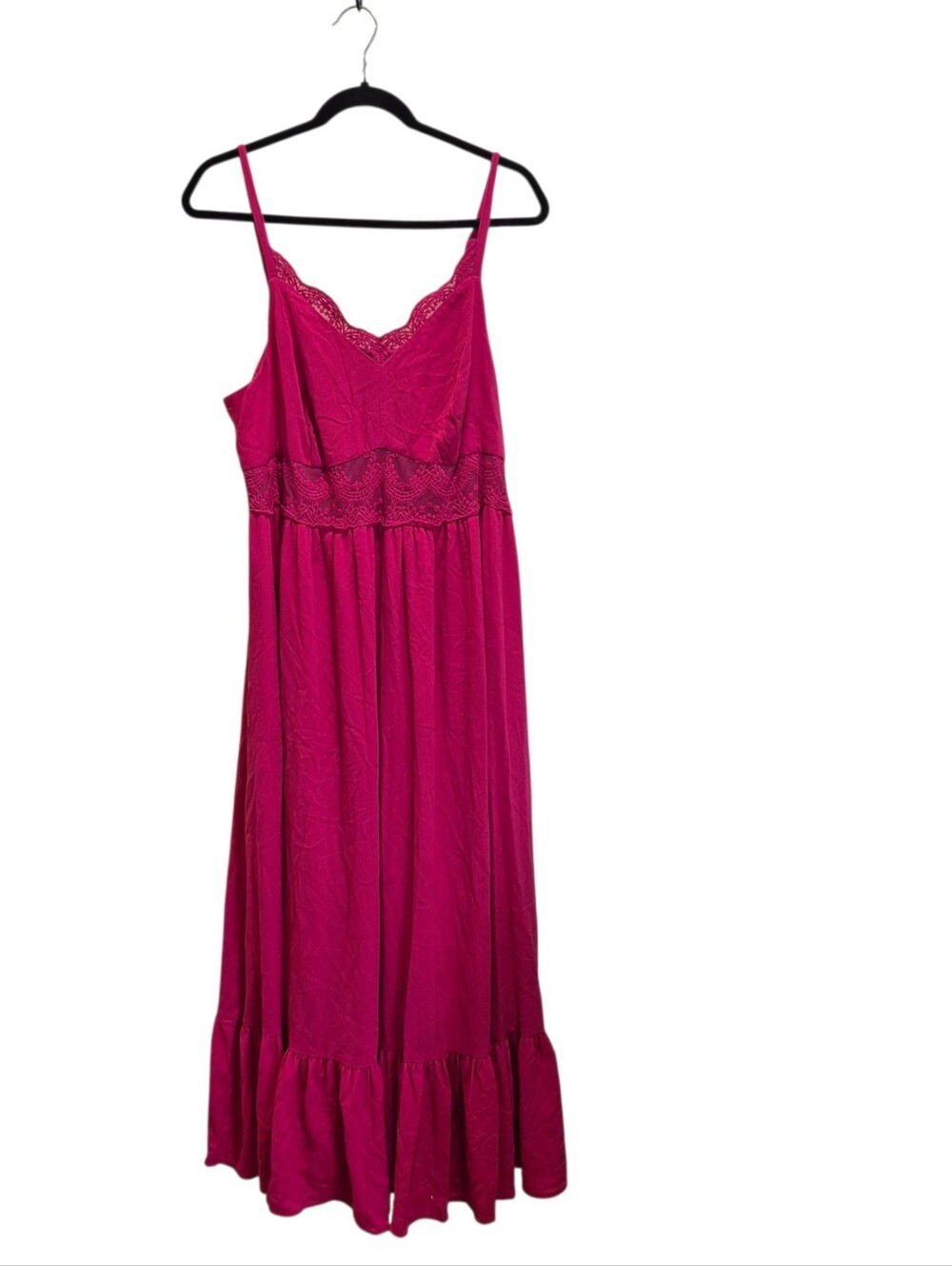 Torrid Size 1X Pink Maxi Long Sleeveless Dress